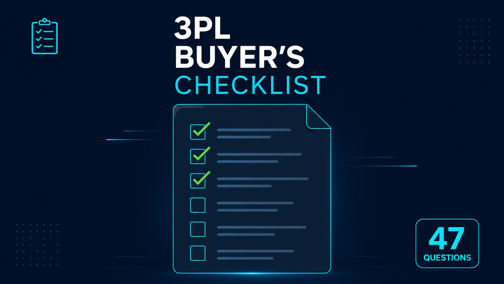 3PL Buyer’s Checklist